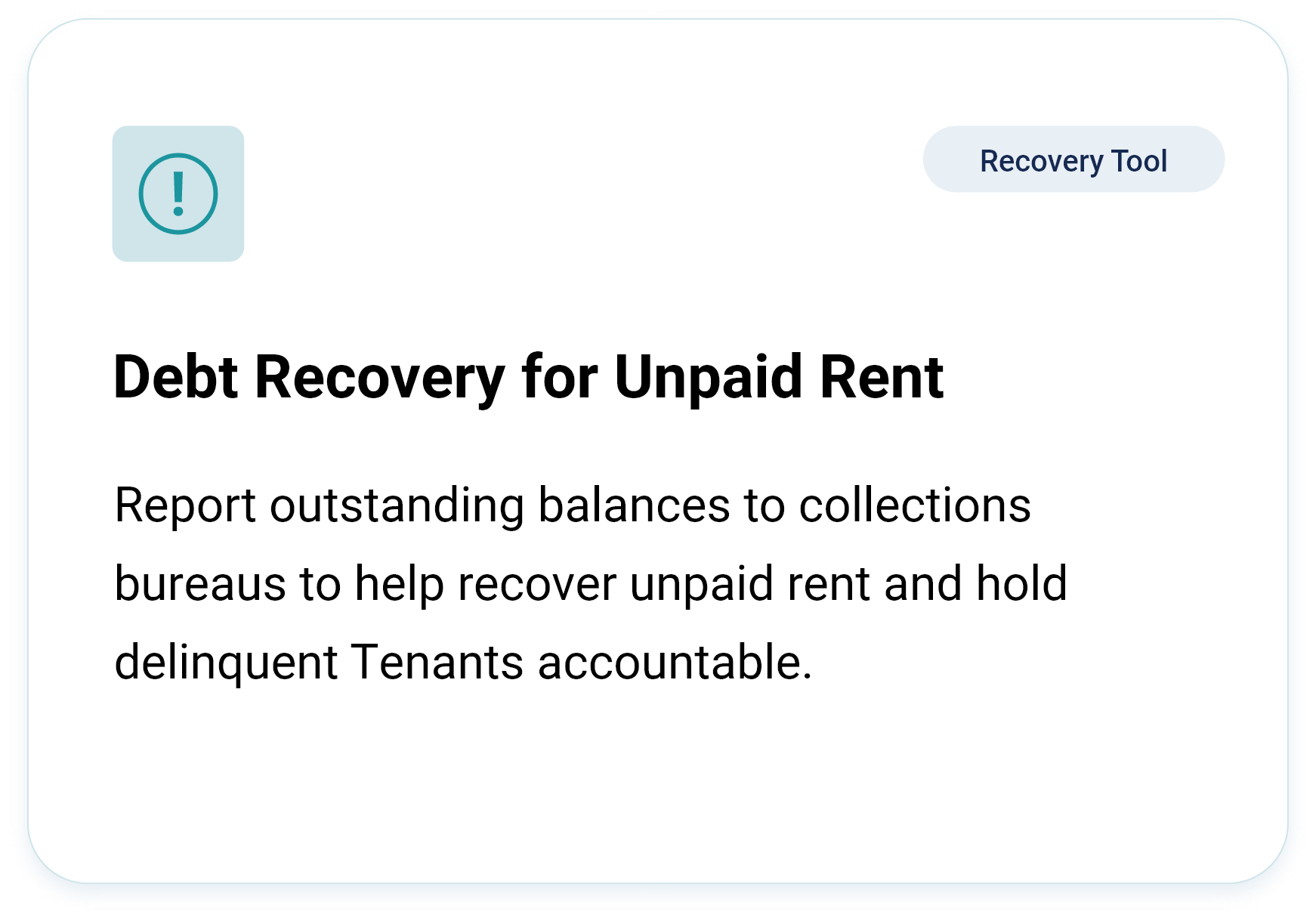 Recovery Debts from Former Tenants